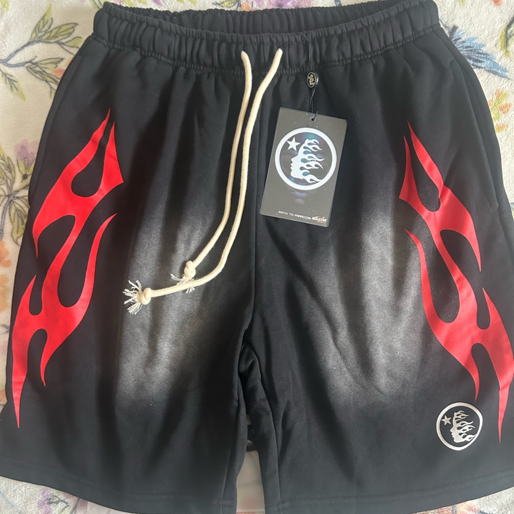 Black and Red Athletic Shorts